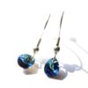 Edelstahl Ohrhänger mit Tropfen Kristallen in der Farbe Crystal Bermuda Blue
