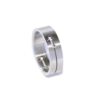 Edelstahlring mit Kreuz Motiv