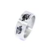 Edelstahlring mit Zirkonia und Drachen Motiv
